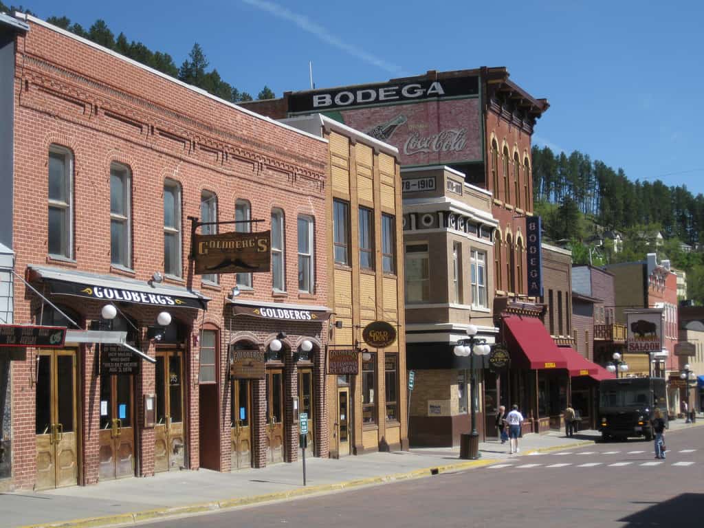 Downtown Main Street old buildings