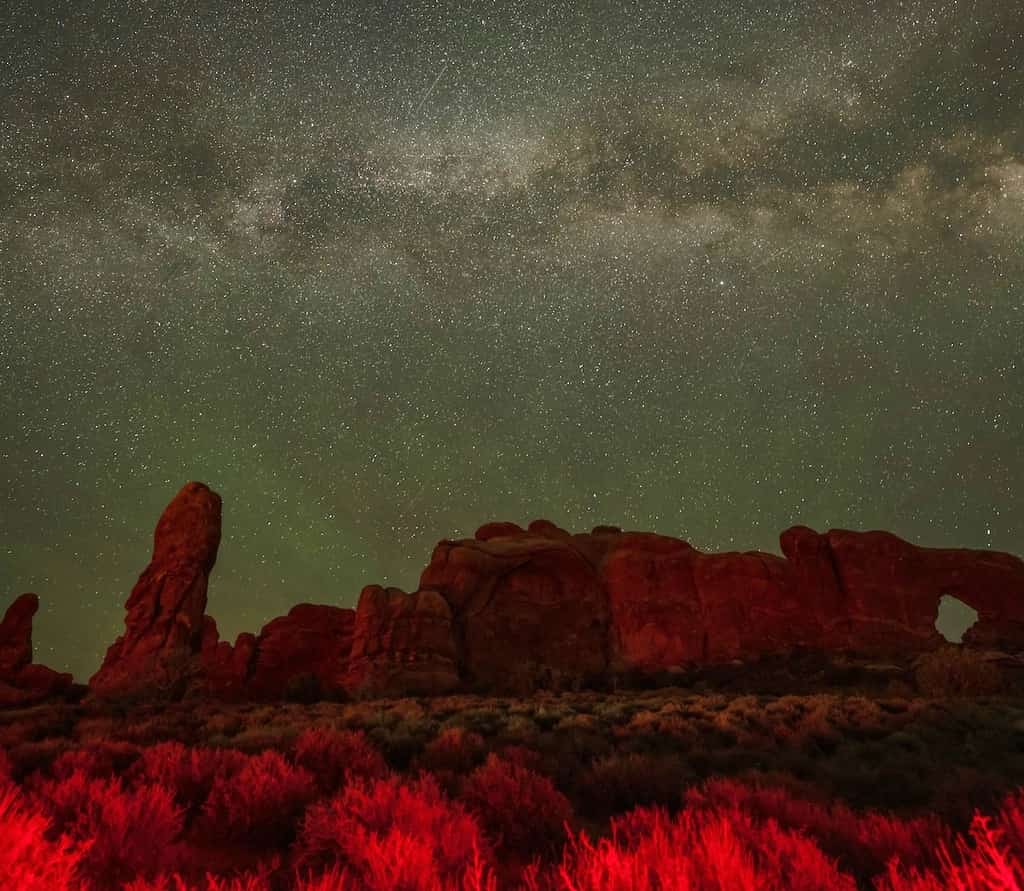 Moab at night.