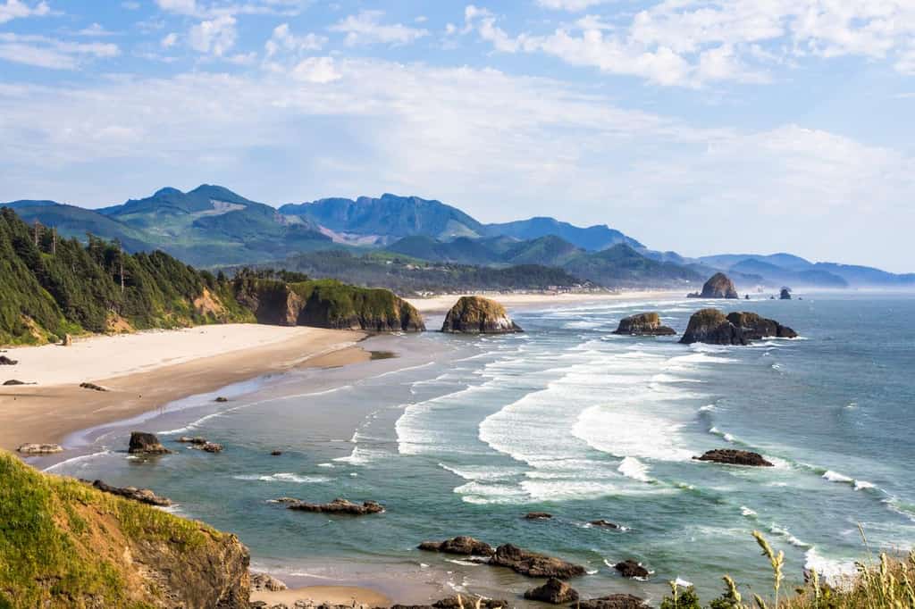 oregon coast on a sunny day