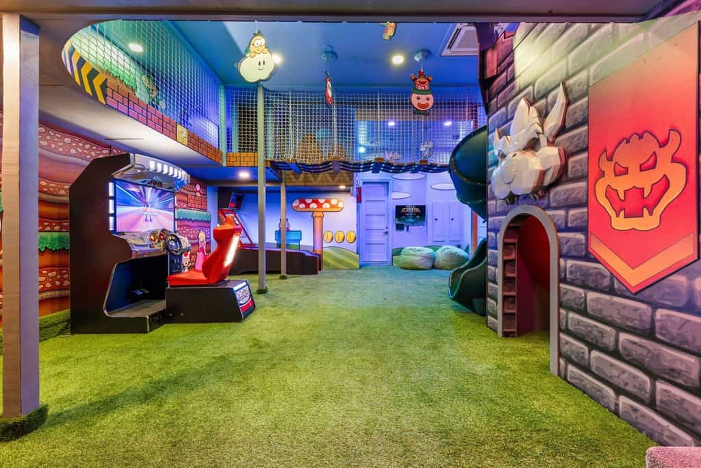 Game room at a rental in Kissimmee.