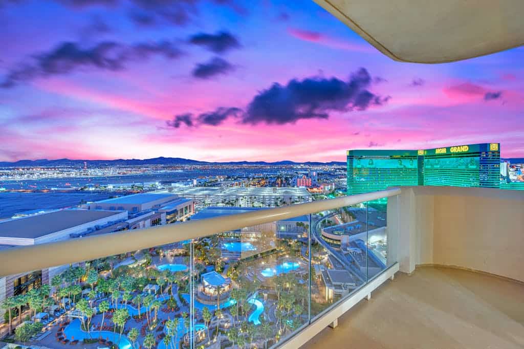 Las Vegas skyline.