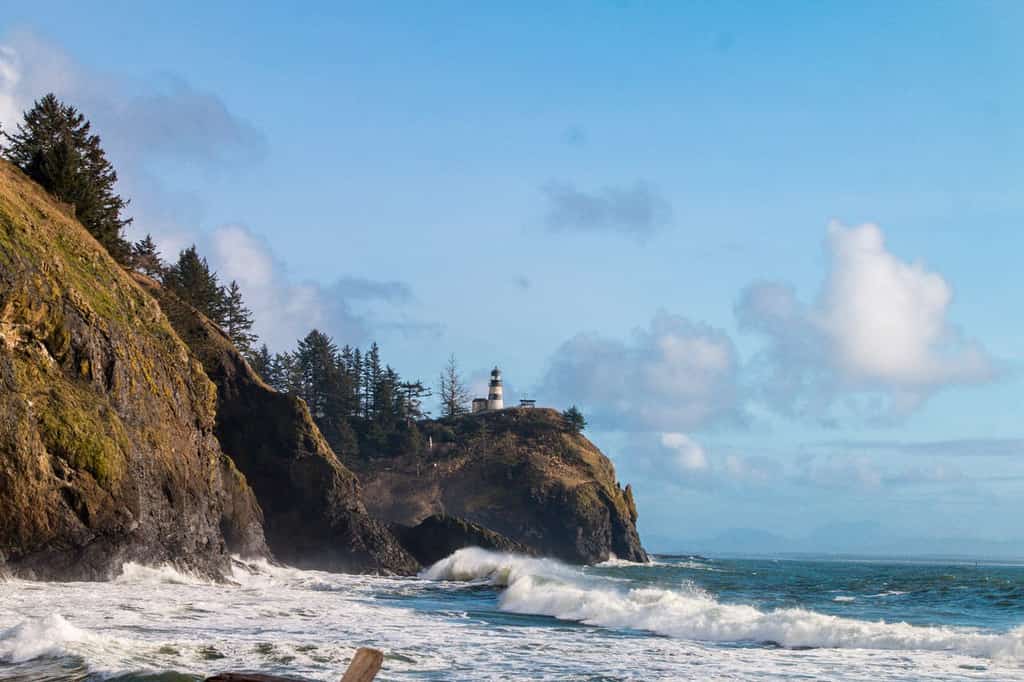 Rocky coastline of Washington state