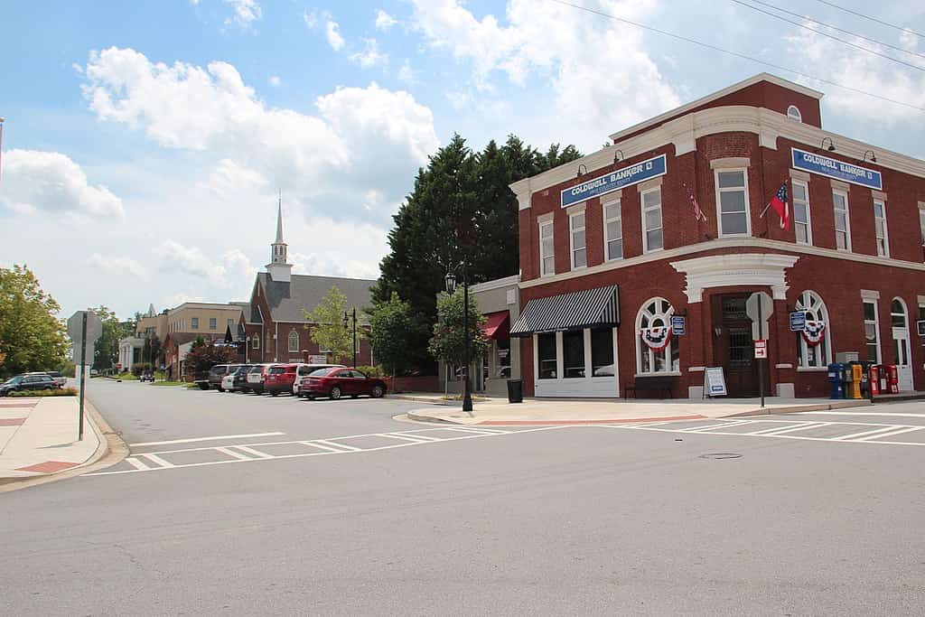 downtown Blue Ridge, GA