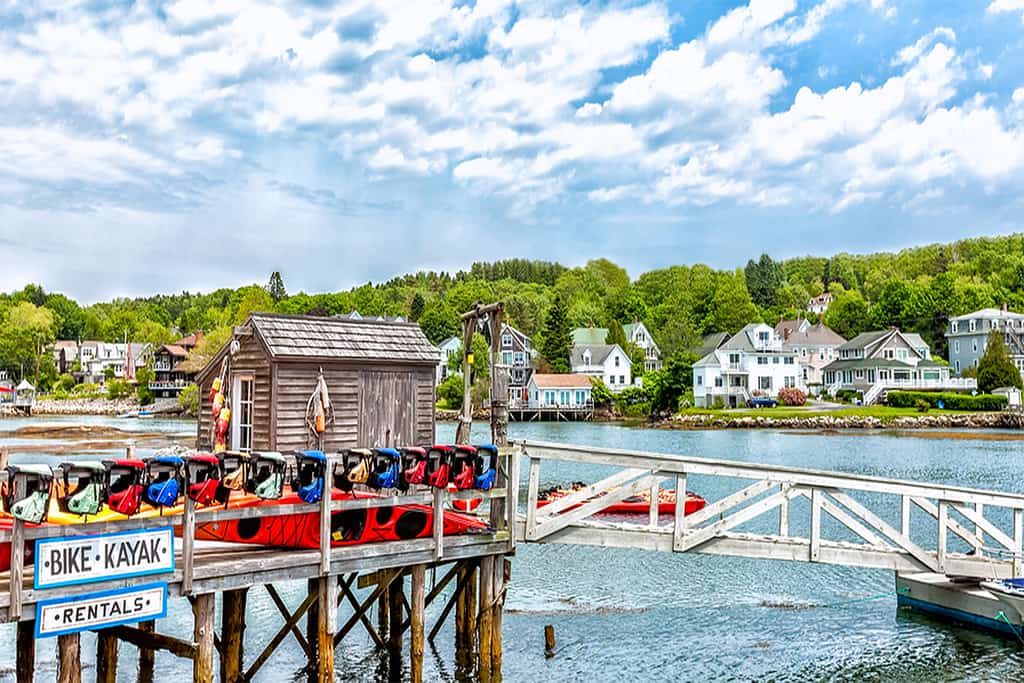 Kayak and bike rentals in Boothbay Harbor, Maine