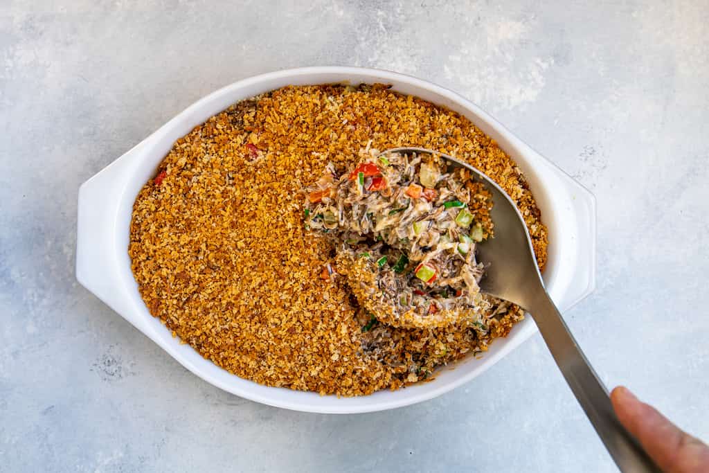 dish of Dungeness Crab Cake Wild Rice by chef gabriel
