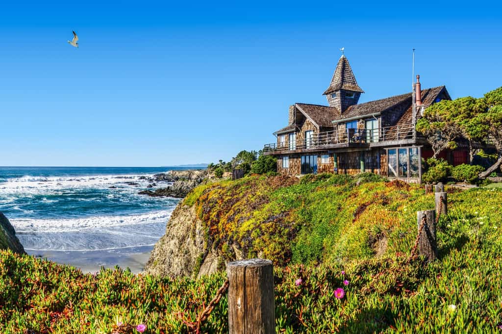 Vacation rental overlooking the coast.