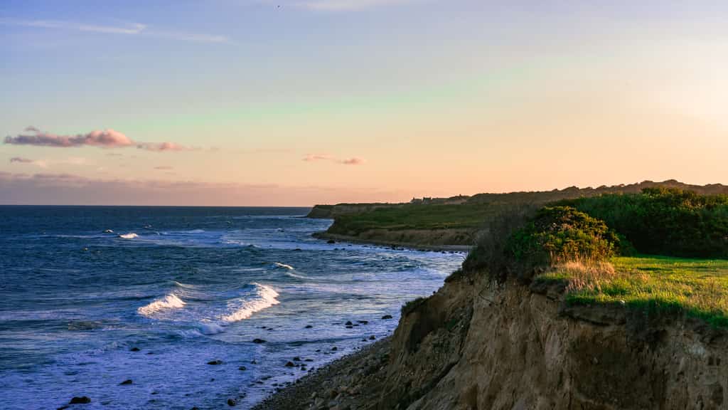 The bluffs on Long Island.
