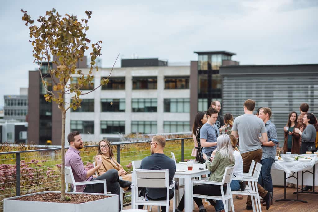 Heartline office open house rooftop