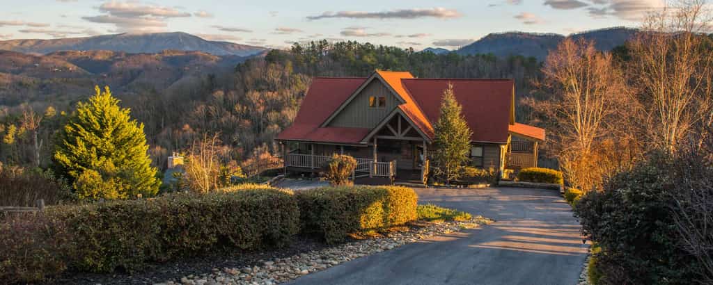 A cabin in the hills of the Smoky Mountains