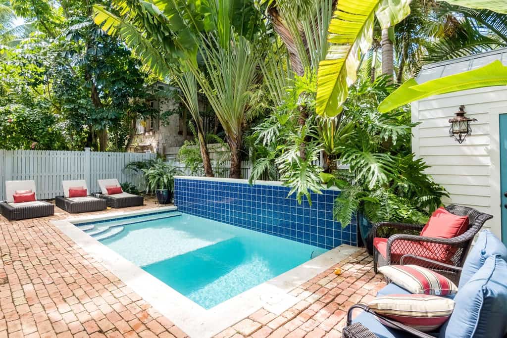 a private pool at a key west vacation home