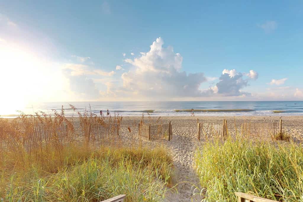 View of Atlantic Ocean from Myrtle Beach, SC