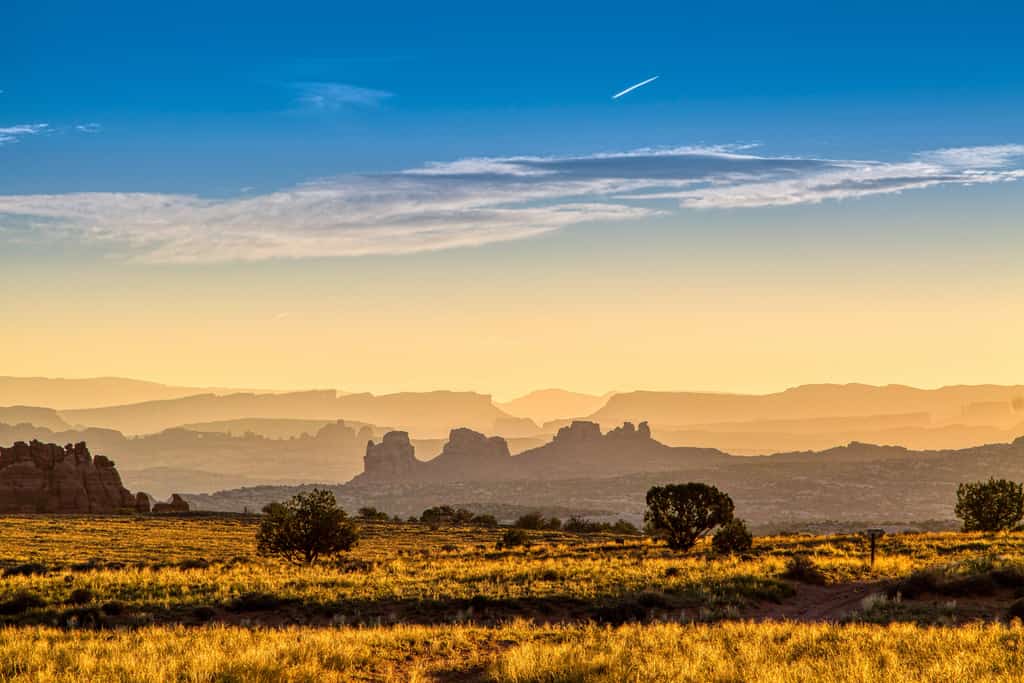 Moab at sunset.