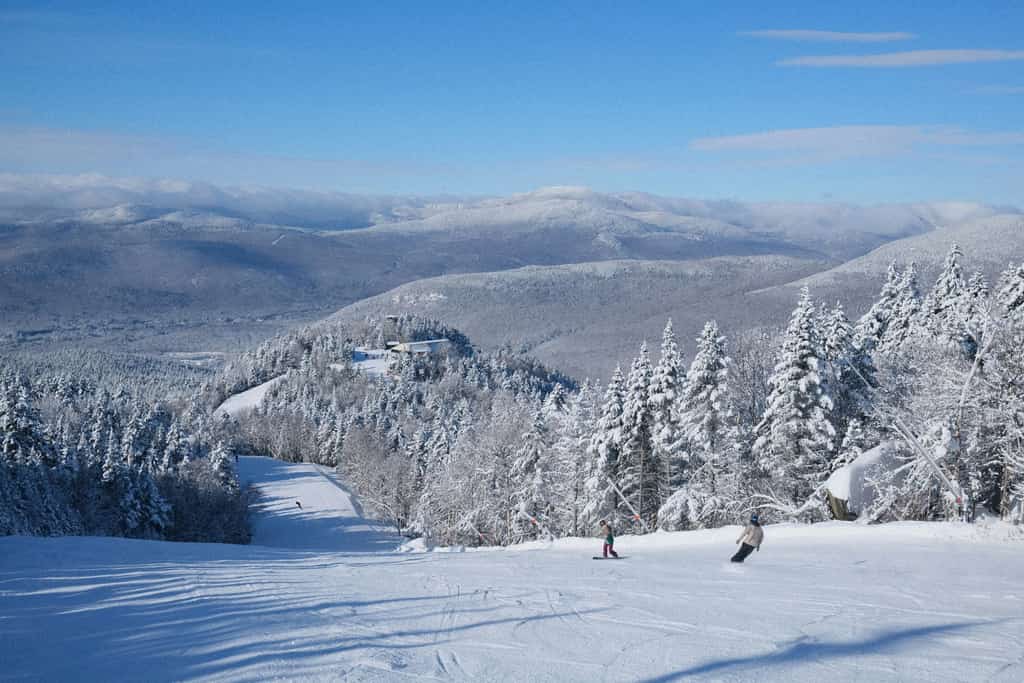 Skiers on the White Mountains