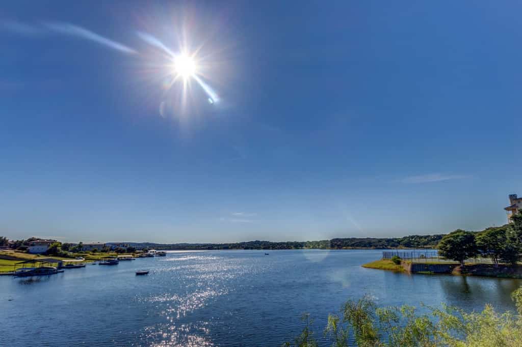 Beautiful day on Lake Travis located in Lago Vista, TX