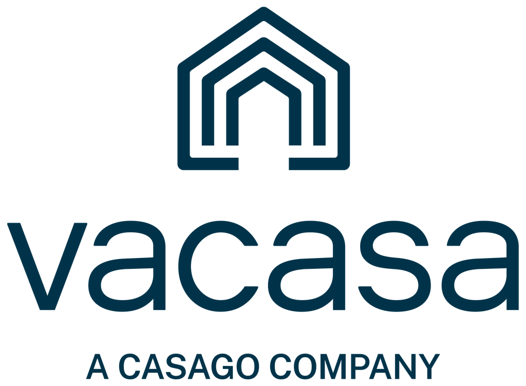 Vacasa and Casago logos